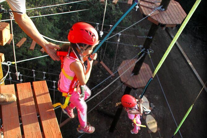 Adventure Course Extreme Including Climbing Wall & Rappel - The 50-Foot Freefall: The Moment That Changes the Mood