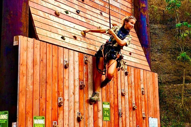 Adventure Course Extreme Including Climbing Wall & Rappel - Safety Gear and Certified Guidance: Why This Feels Controlled