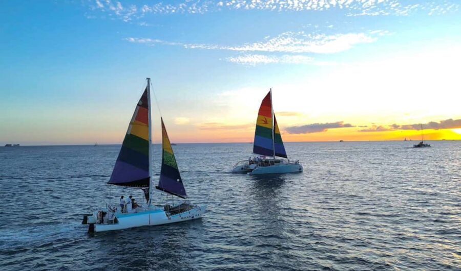 Board from Waikiki Beach: Scenic Sunset Sail on the Hāwea - Getting There Without Stress: Duke Kahanamoku Statue Meets Real Life