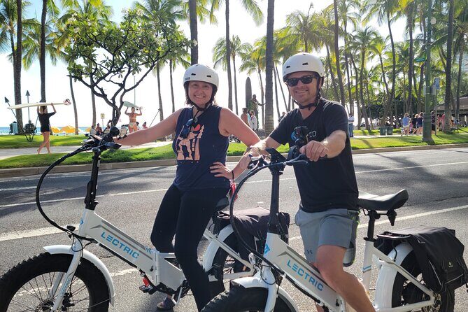 Electric Bike Ride & Diamond Head Hike Tour - Diamond Head area vibes: where locals and visitors mix