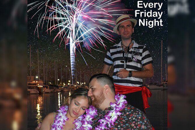 Fireworks Waikiki Gondola Cruise -lots of fun- - The Cruise Route: Grand Canal, Bridges, and Magic Island