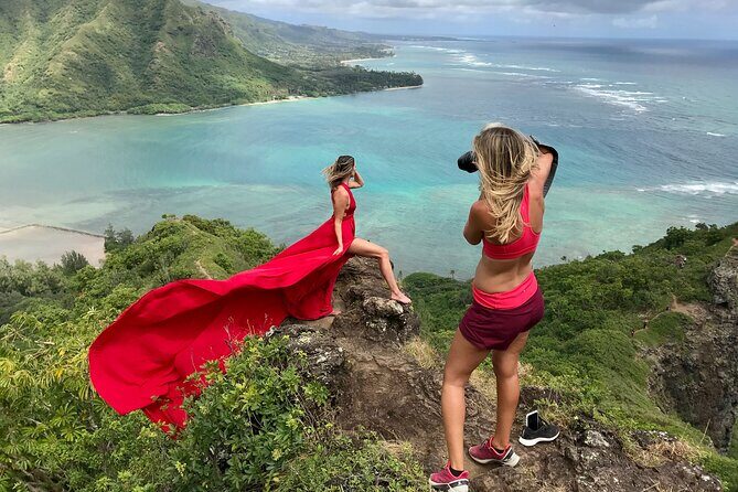 Flying Dress Photoshoot on Oahu - Practical Tips for a Smooth Morning (Especially on Windy Oahu Days)
