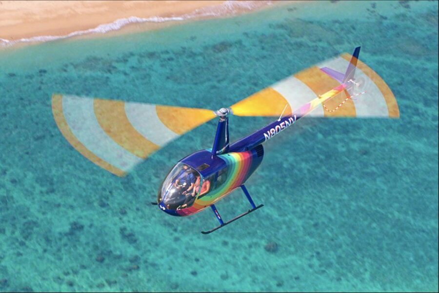 From Honolulu: Oahu 60min Helicopter Tour with Doors Off/On - North Shore loop: surfers at Banzai Pipeline and the long view of Waimea Bay