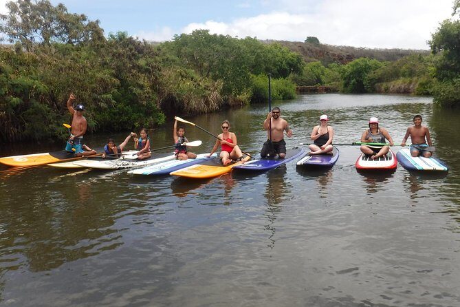 Group Stand Up Paddle Lesson and Tour - First impressions at Haleiwa Beach Park War Memorial