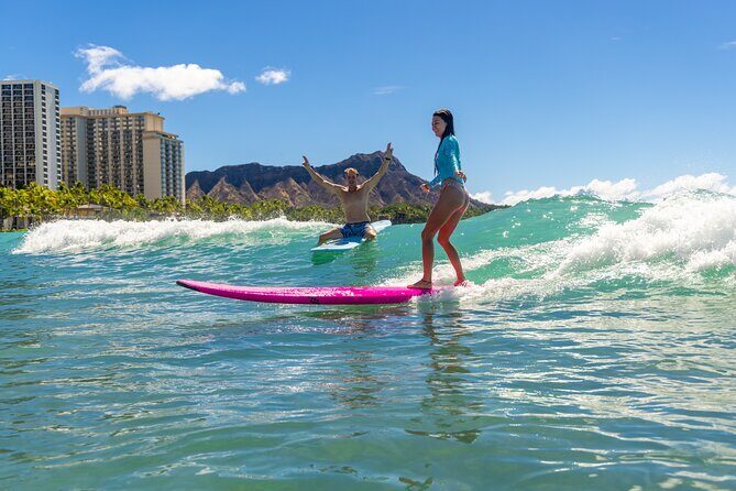 Group Surf Lesson in the Heart of Waikiki - Waikiki’s surf lesson advantage: world-famous shoreline, beginner-friendly rhythm