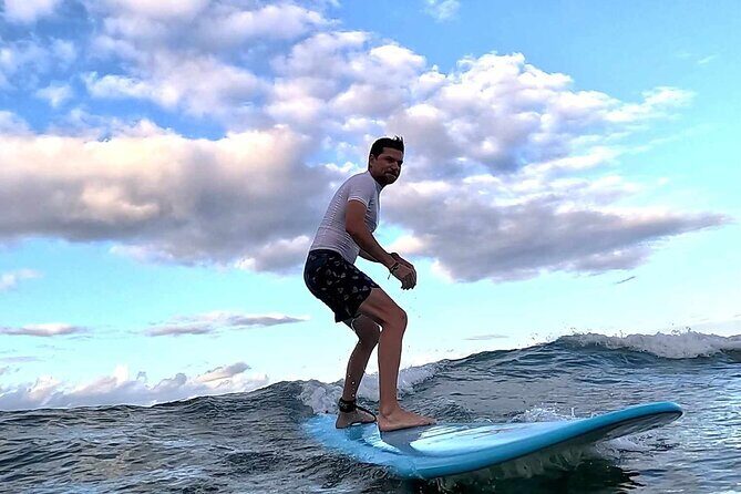 Group Surf Lesson with Videos and Photos - Where You Meet: Duke Kahanamoku Lagoon Basics