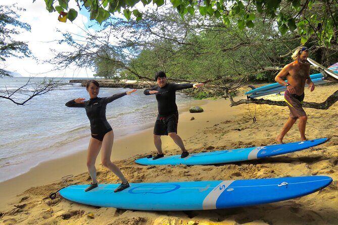 Group Surf Lessons for beginners on the North Shore of Oahu - Ocean Time: Paddling, Catching Waves, and Getting Coaching in Real Time