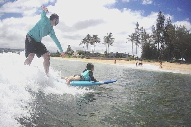 Group Surf Lessons for beginners on the North Shore of Oahu - How Private Group Attention Changes Your Results