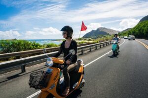 Hawaiian Style Moped Rental for the Day - Maps and Lessons: Getting Confident Fast in Honolulu Traffic