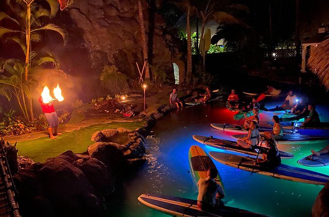 Lunar Legends Night Stand up Paddle Kayak Water Experience - Stop-by-stop: what happens at the Polynesian Cultural Center