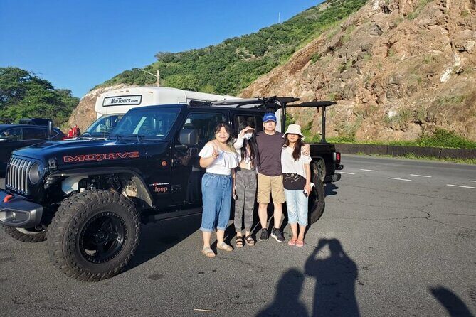 Northshore ocean adventure and circle islandJeep Tour- Guaranteed to see turtles - Nuuanu Pali Lookout: wind, altitude, and wide views over the windward coast