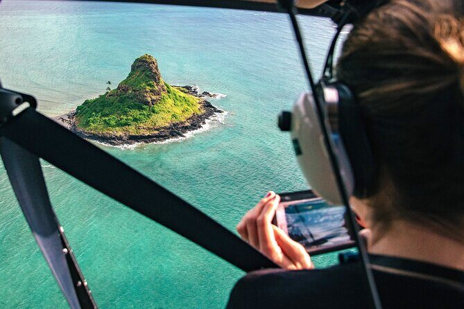 Oahu: 45 Minute Sights Unseen Helicopter Tour - Doors Off or On - Pearl Harbor and the USS Arizona Memorial from above: solemn, not just scenic