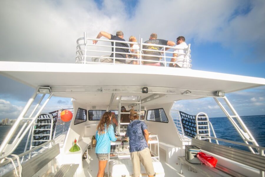 Oahu: BYOB or Cash Bar Waikiki Sunset Cruise - Getting on board at Kewalo Basin Pier B