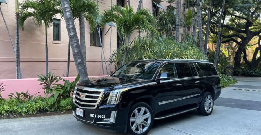 Oahu: Honolulu Airport Private by Escalade SUV - The Ride Itself: Private SUV Comfort With AC and Water