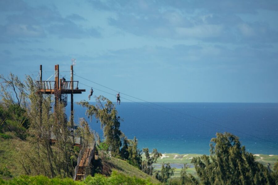 Oahu: North Shore Zip Line Adventure with ATV and Farm Tour - Guide energy and safety: why the best part is often the people