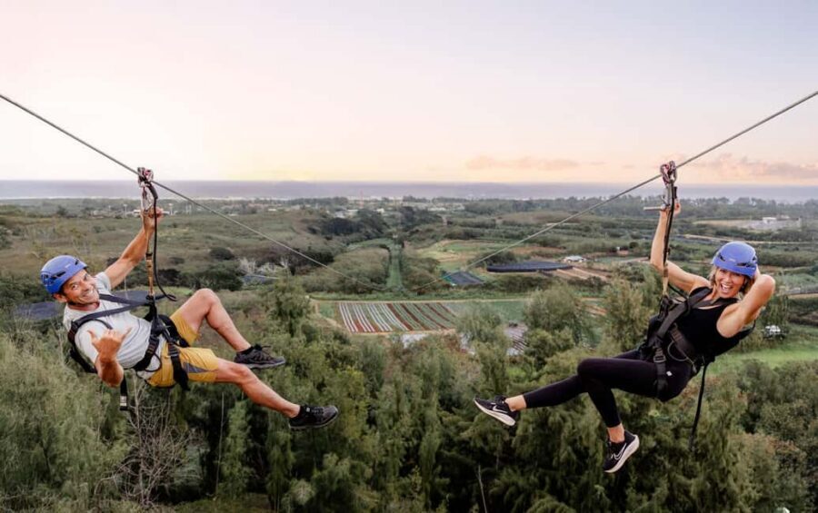 Oahu: North Shore Zip Line Adventure with ATV and Farm Tour - Fitness limits, age, and weight rules you must match