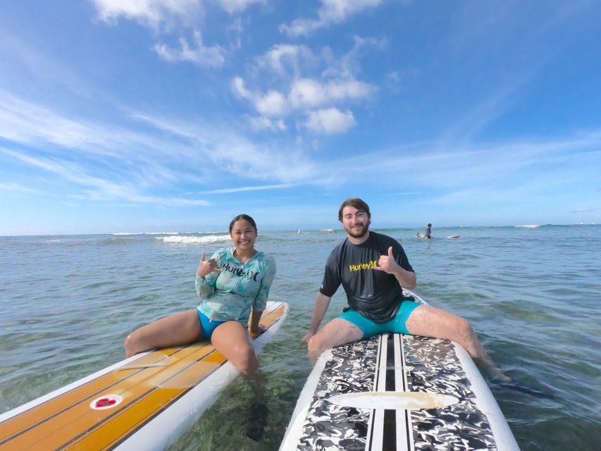 Oahu: Surfing Lessons for 2 People - Oahu south shore setup: meet, park, and get kitted fast