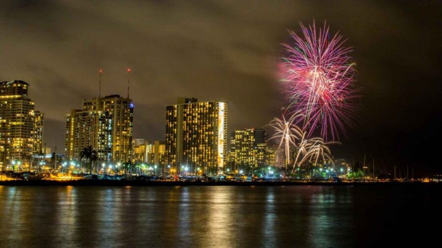 Oahu: Waikiki Friday Fireworks Cruise with Snacks and Drinks - Fireworks Over the Ocean: The Best View and the Worst Luck Scenario