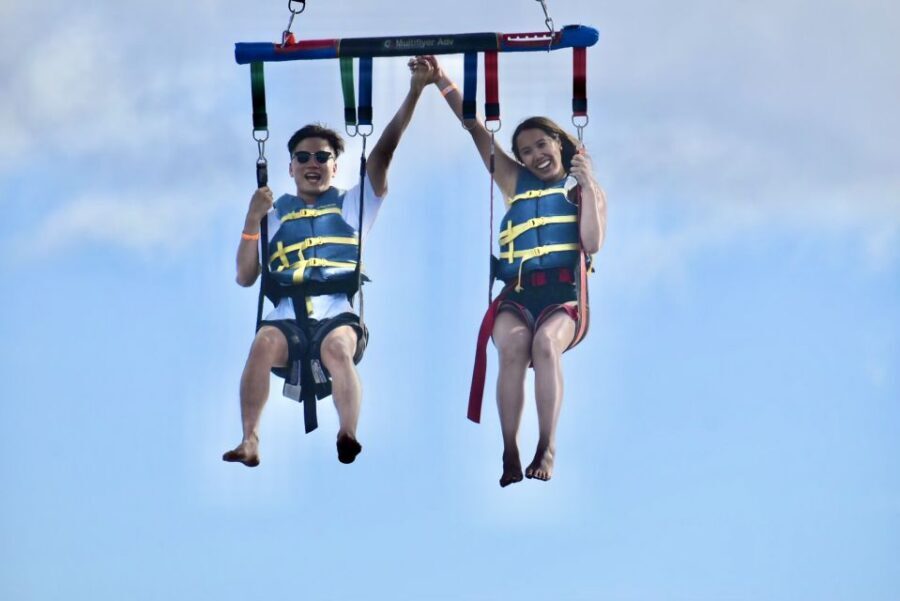 Oahu: Waikiki Parasailing - The boat ride: smooth, interactive, and crew-led