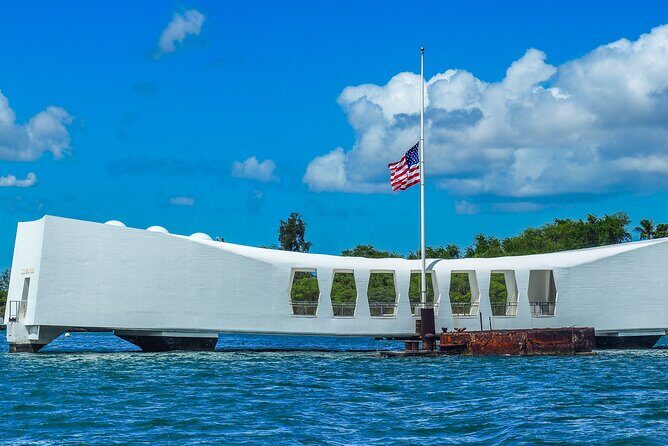 Pearl Harbor with USS Arizona and Hawaiian Kingdom History Tour - Entering the USS Arizona Memorial: film, boat ride, then a quiet return to reality