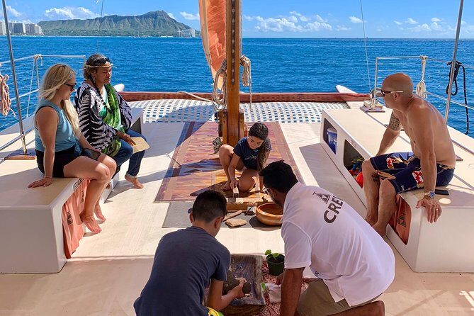 Polynesian Canoe Morning Sail - On-deck culture: music, hula basics, and hands-on poi