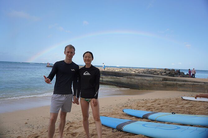 Private 1-On-1 Surf Lesson - Learning on Waikiki waves: why “small waves” helps you win faster