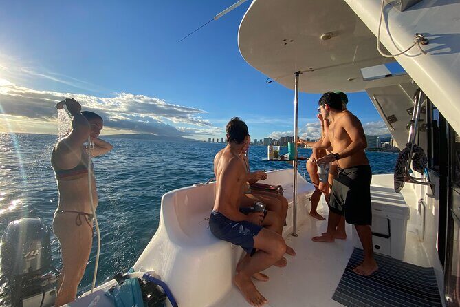 Private Catamaran Cruise and Snorkeling Tour in Honolulu - Wildlife chances: turtles, dolphins, and the whale search mood