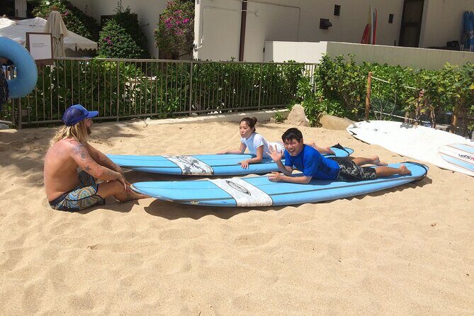 Private & Semi-Private Surf Lessons in Waikiki - In the water at Waikiki: the standing progress you’re paying for
