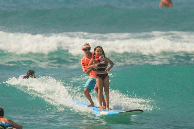Private Surf Lesson at Waikiki Beach - In the Water: Getting Real Waves (Not Just Pool Practice)