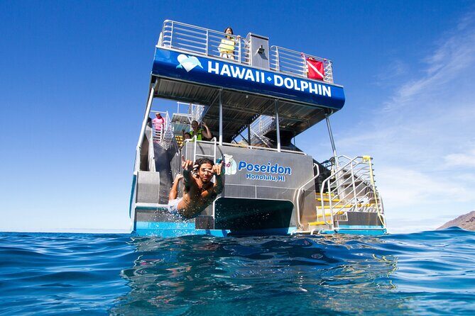Swim with Dolphins Catamaran with Waterslide & Lunch on Oahu - Key things to know before you go