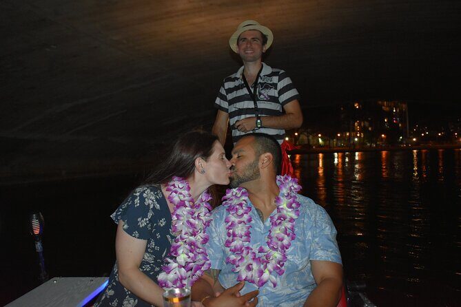 Valentine's Venetian Gondola Cruise in Waikiki - BYOB, leis, and the comfort details that make it feel special