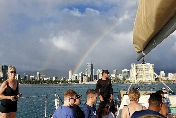 Waikiki Sunset Cocktail Sail with Open Bar - Open bar value: Holokai Hooch plus beer, wine, and champagne